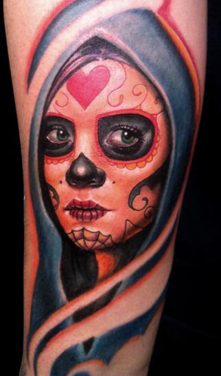Tattoos - Day of the dead female. - 60405